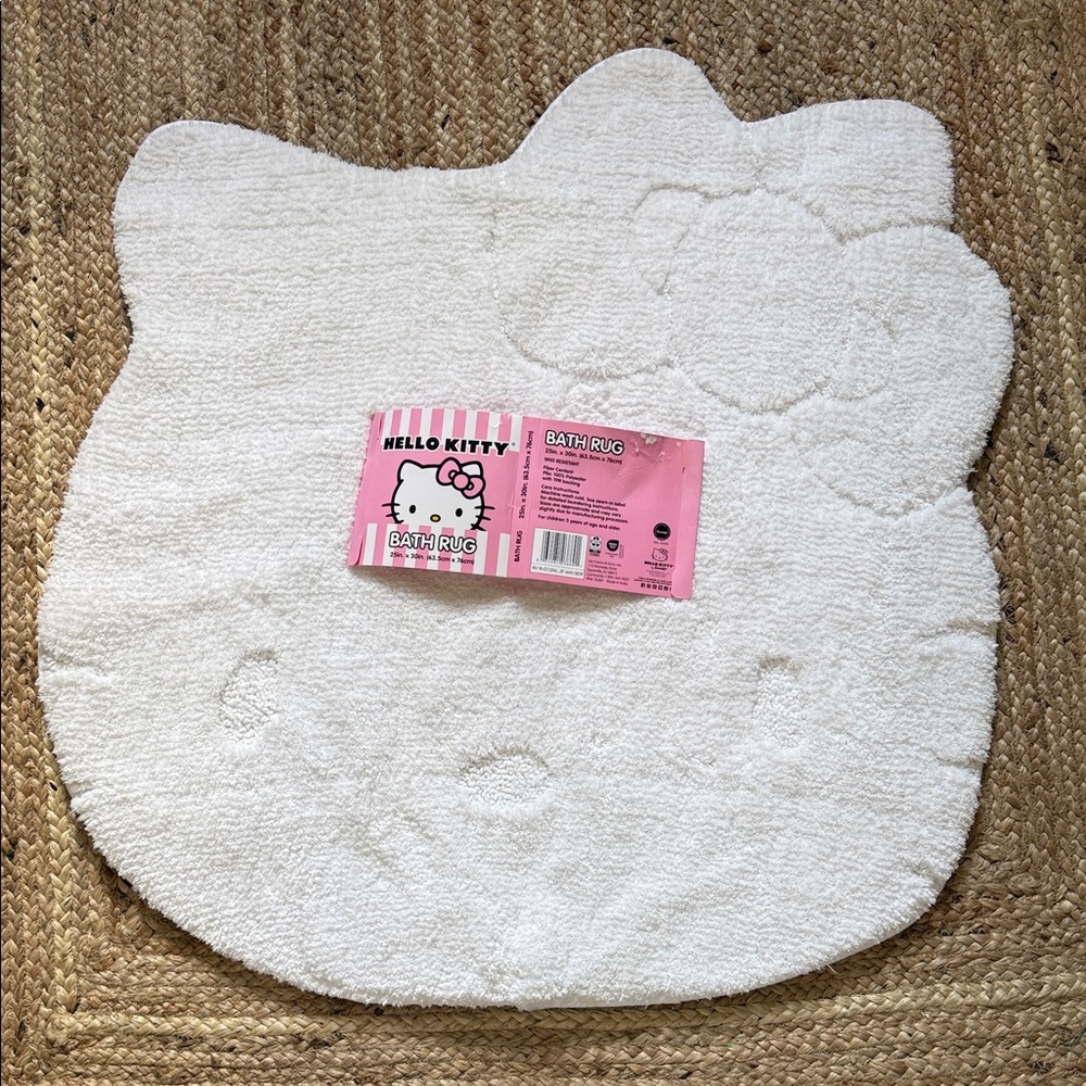 Hello Kitty White Plush Bath Mat